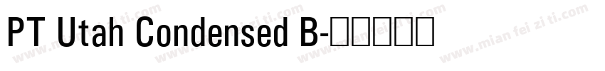 PT Utah Condensed B字体转换